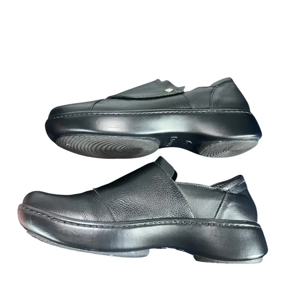 Naot Lagoon Black Leather Comfort Shoes Size 40 US 9 Orthotic